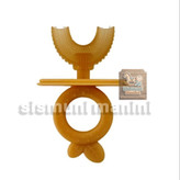 تصویر پنجم مسواک سیلیکونی کودک مدل 360 درجه چرخشی سری یو با برس نرم baby crown - کاربرد محصول