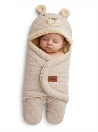 قنداق پادار نوزادی کارترز Carter's شمعی داخل کرکی مدل خرس نمای اصلی