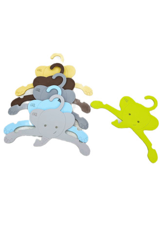 پک ۶ عددی چوب لباس چوبی طرحدار و رنگی - بدون لبه تیز و برنده