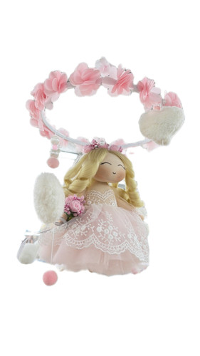 آویز تخت عروسکی موزیکال فرشته جذاب