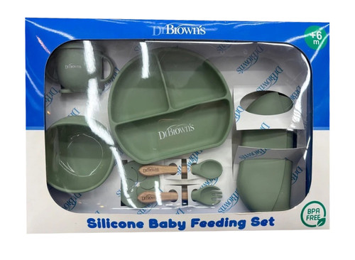 خرید ست غذاخوری کامل سیلیکونی درجه یک دکتر براوون - تصویر اصلی محصول
