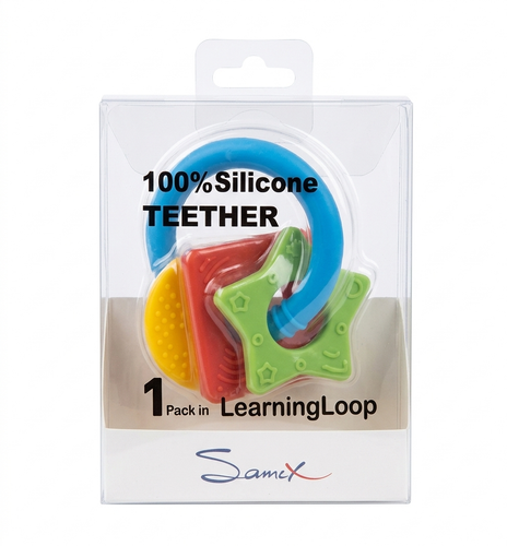 خرید دندان گیر سیلیکونی نوزادی سه تایی - تصویر اصلی محصول