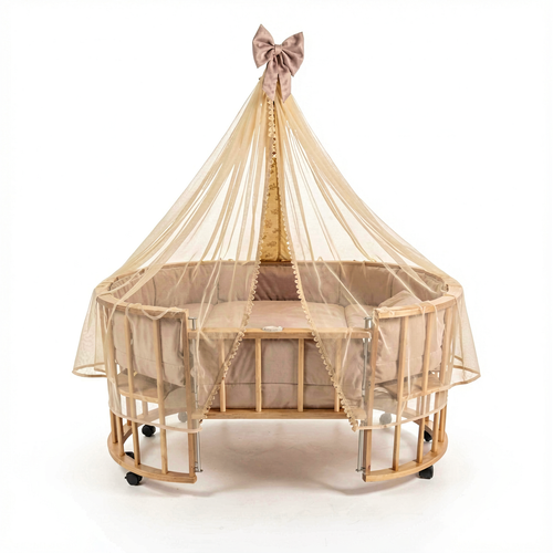 تخت و گهواره 70×130درجه یک بیضی سیسمونی مانی نی