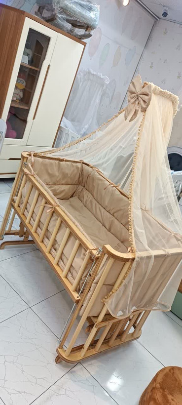 گهواره و تخت کنارمادر چوبی مدل پرنسس مارک آنجل لند