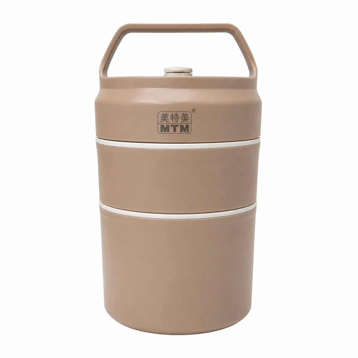 Double-layer stainless steel flask and container with handle