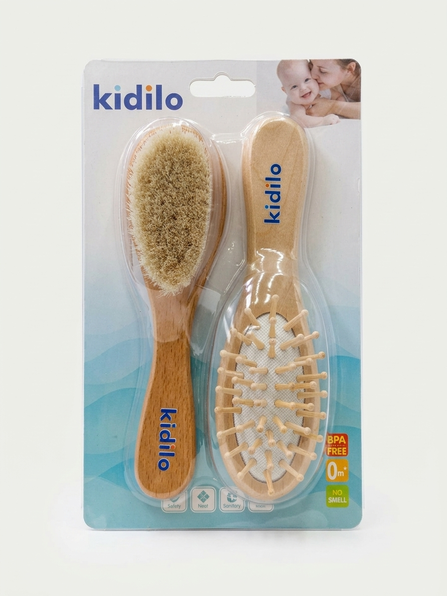 ست شانه و برس چوبی کیدیلو Kidilo آلمان در سیسمونی مانی نی