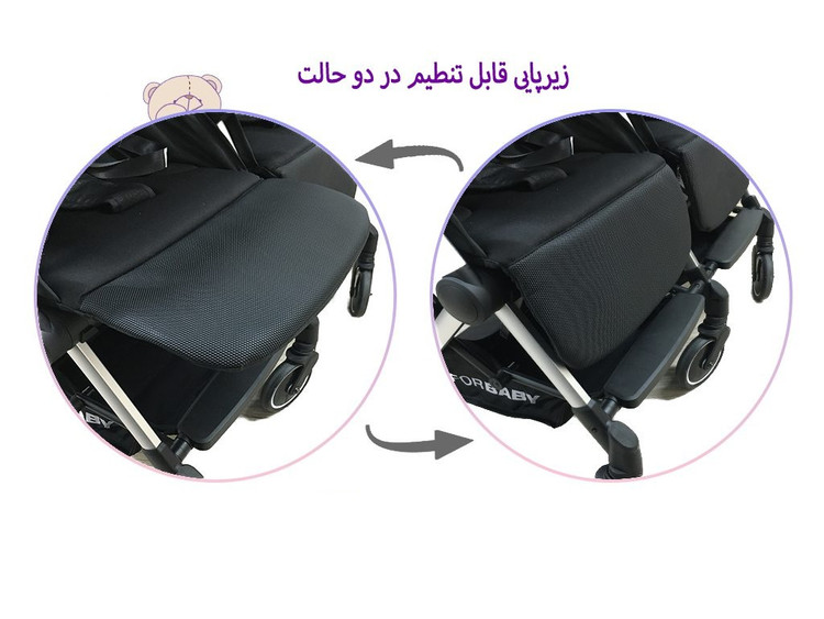 کالسکه دوقلو فوربی بی آلمانی تاشو مسافرتی درجه یک سیسمونی مانی نی