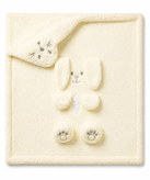 Baby wrap towel, rabbit design, in Sismuni Manini