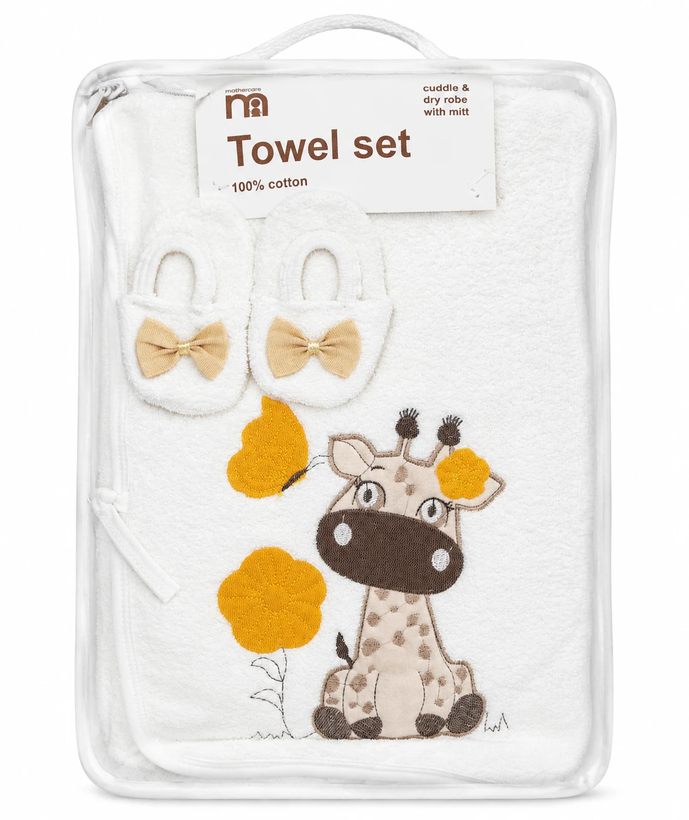 سرویس حوله نوزاد مادرکر mothercare طرح حیوانات سیسمونی مانی نی