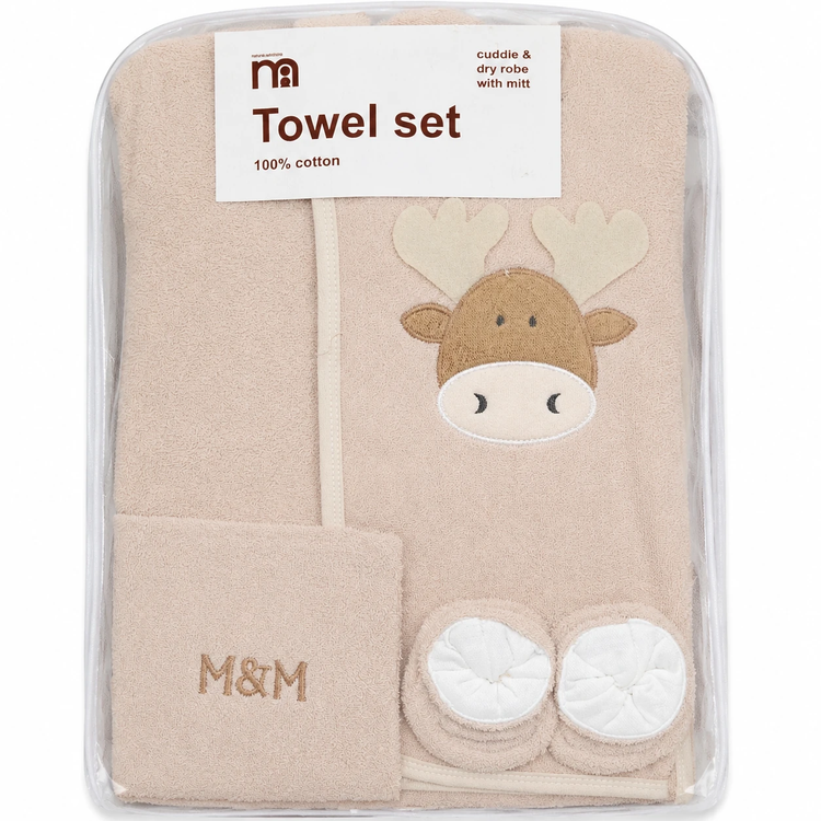 سرویس حوله نوزاد مادرکر mothercare طرح حیوانات سیسمونی مانی نی