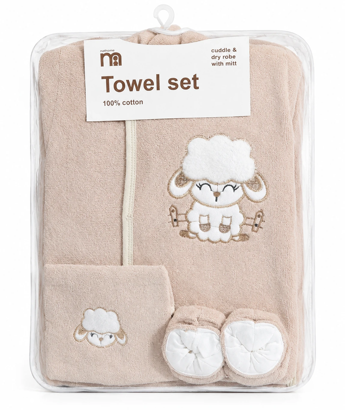سرویس حوله نوزاد مادرکر mothercare طرح حیوانات سیسمونی مانی نی
