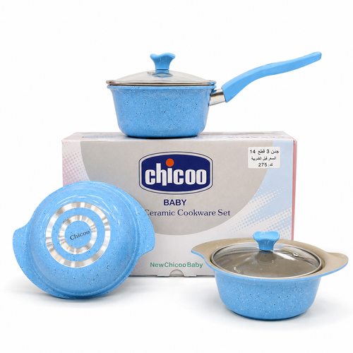 سرویس(ست) قابلمه چدن گرانیتی چیکو Chicco مانی نی