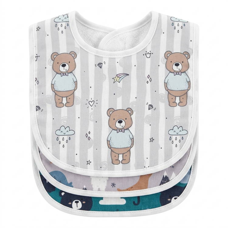 پیشبند(پیش بند) سه عددی کارترز ترکیه در سیسمونی مانی نی Carter's Turkey 3-Pack Velvet Bibs