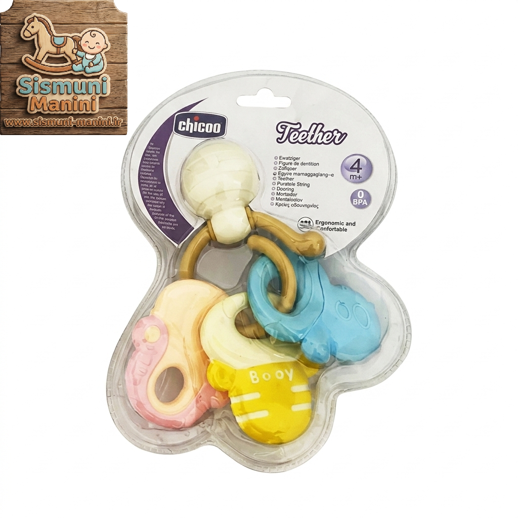جغجغه و دندانگیر چیکو Chicco ایتالیا  در سیسمونی مانی نی