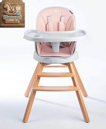 صندلی غذای چوبی چرخشی ۳۶۰ درجه Jikel سیسمونی مانینی