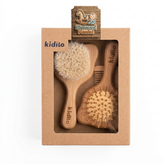 ست شانه و برس چوبی طرح دار کیدیلو Kidilo آلمان در سیسمونی مانی نی